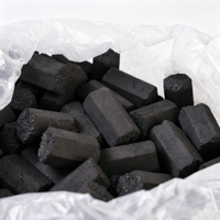 Charbon de coco en briquettes hexagonales à faible MOQ pour chicha – Meilleur prix
