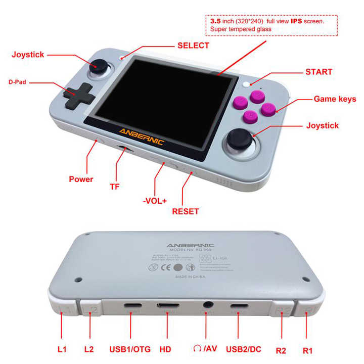 RG350 ポータブルゲームプレイヤー本体 &ケース付き RG350 ポータブルゲームプレイヤー本体 &ケース付き