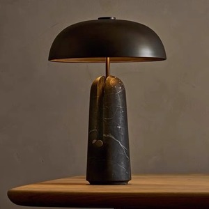 Travertine Mushroom <b>Table</b> <b>Lamp</b> E27 Led Eye Caring For Living Room Bedroom <b>Study</b> - Product Image 4