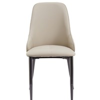 Chaise de salle à manger moderne haut de gamme, style minimaliste italien, luxe léger, avec structure en acier et finition anti-rayures, pour l'exportation.