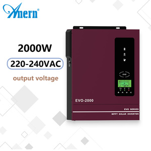 อินเวอร์เตอร์ไฮบริดพลังงานแสงอาทิตย์ 2kW 3kW คลื่นไซน์บริสุทธิ์ พร้อมเอาต์พุตเดี่ยว/คู่ ประสิทธิภาพ 98% สำหรับระบบใช้ในบ้าน - Product Image 1
