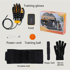 Fábrica al por mayor ABS + tela fisioterapia rehabilitación Robot mano agarre fuerza entrenador ejercicio mano masajeador 2400MAH - Product Image 6