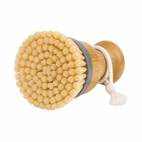 Éponge à vaisselle en bambou écologique, outil de nettoyage manuel en bambou, brosse de nettoyage créative à tête estampillée pour la cuisine domestique