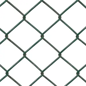 PVC Dilapisi Listrik Electro Panas Dicelup HDG Galvanis Diamond Chain Link Wire Mesh Fence Wire