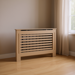 Cache-radiateur en MDF 44,1 x 7,5 x 32,1 pouces, housse de meuble marron pour un style et un confort uniques - Product Image 2