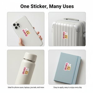 Wholesale custom cute PVC vinyl die-cut waterproof stickers with logo - Product Image 2