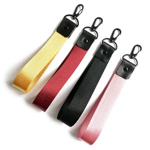 Correa de muñeca corta y colorida con mosquetón, diseño personalizado, correas de poliéster, llaveros de mano - Product Image 1