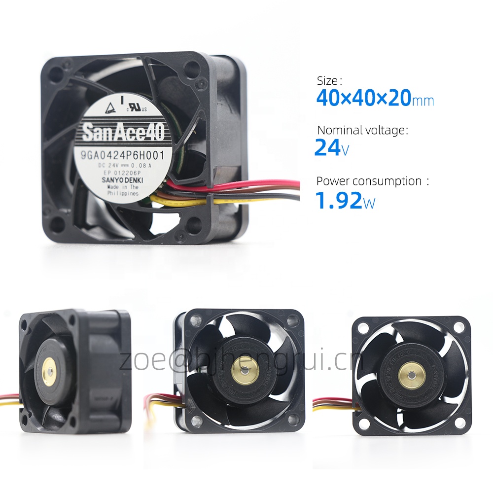 sanyo④ San Ace 9GA0424P6H001 - Efficient 24V DC Cooling Fan