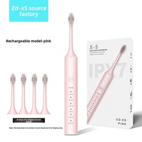 Brosse à dents électrique X5 de haute qualité, brosse douce, innovation, vente en gros, meilleure brosse à dents électrique, brosse à dents rechargeable étanche
