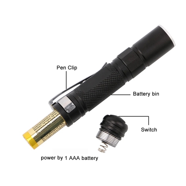 Portable Mini Penlight XPE LED Flashlight Torch Pocket Light Waterproof Lantern AAA Battery Powerful Led For Camping Hunting