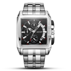 Montre pour homme en acier inoxydable, montre de sport carrée populaire, nouvelle montre-bracelet décontractée pour homme en plein air - Product Image 5