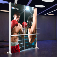 Boîte à lumière LED sans cadre de haute qualité pour fond de scène, affichage publicitaire de haute qualité pour stands et stands d'exposition