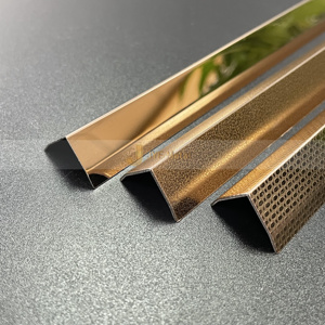 LL145 Customized Modern L-Shape Stainless Steel <b>Metal</b> Trim <b>Strip</b> Multi-Functional Corner Trim for Interior Wall Apartments - Product Image 5