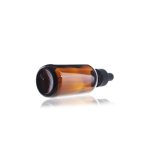 面部丝网印刷2oz玻璃滴管油血清瓶60毫升护肤琥珀粉底瓶 - Product Image 5