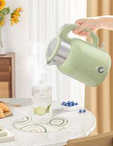 Bouilloire électrique écoénergétique de 1,8 L, en plastique, appareil électroménager avec fonction de maintien au chaud, pièces de rechange gratuites pour un usage domestique - Product Image 4