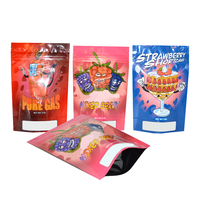 Emballage alimentaire imprimé personnalisé 3.5g, 14g, 28g, 8ème fermeture à glissière à Double joint, pochette à fermeture éclair pour enfants, sac de sortie en Mylar résistant