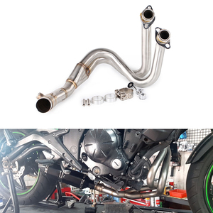 Sistema de Escape Completo para Motocicleta Kawasaki <span class=keywords><strong>ER6N</strong></span> ER6F Ninja650R Z650 Ninja650 VERSYS650 con Tubo Colector de Escape 2012 - 2021 - Product Image 1