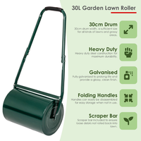 Compacteur manuel 30L pour pelouses parfaitement lisses et personnalisables