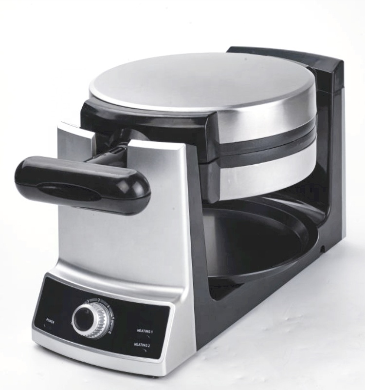 1600 Вт Электрический вафельница из нержавеющей стали, портативная вращающаяся вафельница, вафельница