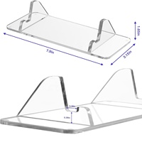 Sony PlayStation Portal Stand tampilan pemutar jarak jauh dasar akrilik Desktop Playstand pemegang untuk PS5 jelas