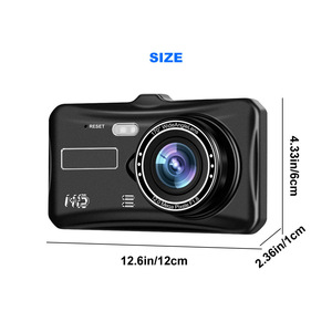 Câmera DVR para Carros com Tela Touch Screen e Dupla Lente, 4 polegadas, 1080P, Gravador de Vídeo com Câmera de Ré Opcional e Monitor de Estacionamento - Product Image 2