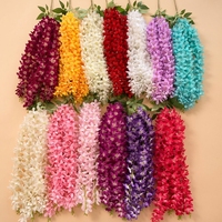 Fleurs artificielles de haute qualité, mélange de fleurs en soie, guirlande suspendue, décoration de mariage et du Nouvel An