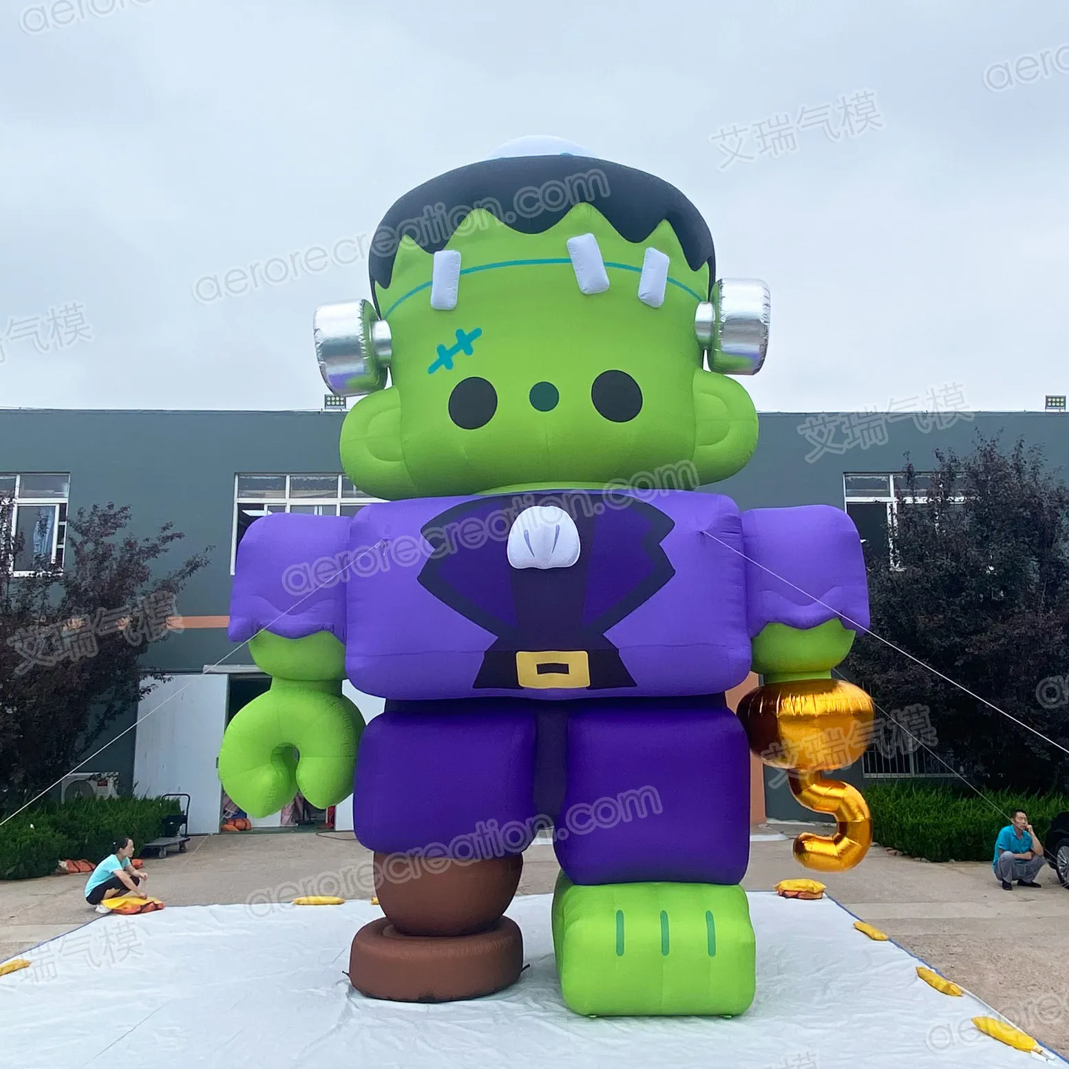 Aero 8m alta publicidade gigante personalizado inflável Hulk personagens desenhos animados infláveis