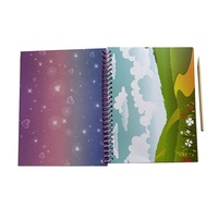 Peinture sur papier doré faite à la main pour enfants, plusieurs options de couleurs, simple et pratique, divers motifs au choix