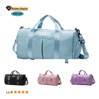 Bolsa de deporte para entrenamiento de yoga personalizada, bolsa de hombro con compartimento para zapatos