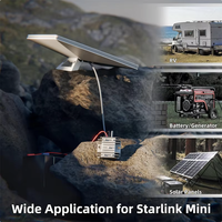 Câble d'alimentation CC Starlink Mini 2M 12/24/30V 3.5A en alliage d'aluminium à double cœur en cuivre pur, convertisseur abaisseur, adaptateur d'alimentation pour camping-car