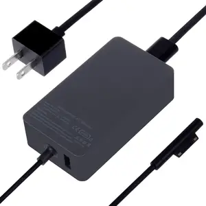 Surface Pro Charger 65W Power Adapter For Microsoft Surface Pro X/9/8/7/6/5/4/3 With Power Cord