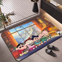 Tapis de bain en caoutchouc HM à séchage rapide, absorbant l'eau, imprimé animal, antidérapant, doux, écologique, adapté aux animaux domestiques, tapis de salle de bain personnalisé OEM