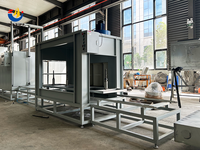 Ligne de production de peinture en poudre manuelle et automatique sur mesure, haute efficacité, avec four de séchage et cabines de pulvérisation, pour alliages de voitures, à économie d'énergie