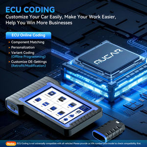 MUCAR VO7S araba teşhis aracı çift yönlü ECU kodlama Obd2 tarayıcı tam sistem tanı 28 sıfırlama AutoAuth FCA SGW için - Product Image 5