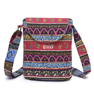 <span class=keywords><strong>Borsa</strong></span> a <span class=keywords><strong>Tracolla</strong></span> in Tela di Cotone Retrò Personalizzata per Donna, Stile Hippie Boho, Formato Piccolo - Product Image 1