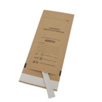 Sacs personnalisables de différentes tailles, jetables, inscriptibles, autocollants, en papier kraft, pour stérilisation à la chaleur sèche