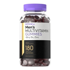 Vegetarian Natural Men 'S Multivitamin Permen Suplemen Pelangsing dengan Vitamin B12,D3,Zinc - Product Image 1