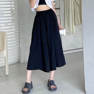 High Waist Women Summer Loose Pants Fashion Pleated Pockets Loose <strong>Trousers</strong> <strong>Wide</strong> <strong>Leg</strong> Summer Lady Casual <strong>Cropped</strong> Pants - Product Image 2