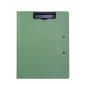 Porte-documents vert avec clip métallique pour papeterie de bureau personnalisée et fournitures professionnelles en gros - Product Image 1