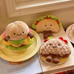 Sándwich <span class=keywords><strong>de</strong></span> simulación divertida, hamburguesa bonita, muñeco <span class=keywords><strong>de</strong></span> peluche, supersuave, reconfortante, Animal <span class=keywords><strong>de</strong></span> peluche, regalo del Día <span class=keywords><strong>de</strong></span> los niños, relleno <span class=keywords><strong>de</strong></span> algodón PP - Product Image 3