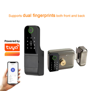 Cerradura de llanta inteligente para puertas de madera, cerradura inteligente RFID resistente al agua con aplicación Tuya para uso doméstico y hotelero - Product Image 1