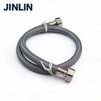 Tuyau d'eau flexible en nylon tressé résistant à l'usure JINLIN, haute pression (250 Psi), anti-fissuration, pour utilisation dans la salle de bain, installation facile