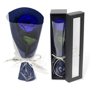 ดอกกุหลาบคุณภาพสูง ขนาด 28-32 ซม. อายุการใช้งานยาวนาน ดอกไม้คงทนตลอดกาล ดอกกุหลาบนิรันดร์ บรรจุในกล่องกระดาษ - Product Image 1
