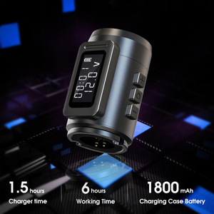 Máquina de Tatuar Tipo Pluma, Carrera Ajustable de 2.0-4.0mm, Batería de 1800mAh, Portátil, Conexión RCA, Cableada e Inalámbrica - Product Image 6