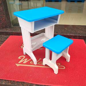 Conjunto de Mesa <span class=keywords><strong>y</strong></span> Silla de Tutoría para Estudiantes de <span class=keywords><strong>Primaria</strong></span> <span class=keywords><strong>y</strong></span> <span class=keywords><strong>Secundaria</strong></span>, Mesa Hexagonal de ABS para Clases Abiertas <span class=keywords><strong>y</strong></span> Discusiones en el Aula - Product Image 5