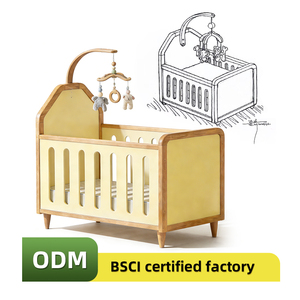 Nuovo Design Lettino <span class=keywords><strong>per</strong></span> Neonati in Legno Massello, <span class=keywords><strong>Culla</strong></span> <span class=keywords><strong>per</strong></span> Bambini, Lettino in Legno Solido <span class=keywords><strong>per</strong></span> Neonati, Maschi e Femmine - Product Image 1