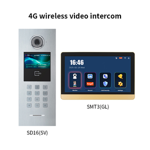 Vidéophone 4G sans fil 10 pouces au design moderne et élégant avec <span class=keywords><strong>interphone</strong></span> bidirectionnel <span class=keywords><strong>IP</strong></span> pour immeubles de bureaux - Product Image 1