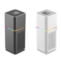 Purificateur d'air avec filtre HEPA véritable avec nettoyeur d'aromathérapie Moniteur de qualité de l'air domestique pour usage domestique