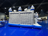 Maison de saut de maison de fête gonflable commerciale Blue Alien Kids Bounce House Bounce Combo avec toboggan gonflable Bouncer