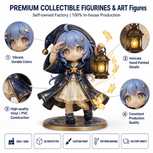 Figurine de Mage Lanterne Étoilée Personnalisée en Vinyle, Jouet d'Art, Figurine d'<span class=keywords><strong>Action</strong></span> de Collection OEM ODM, Produit d'Usine de Figurines de Collection - Product Image 1